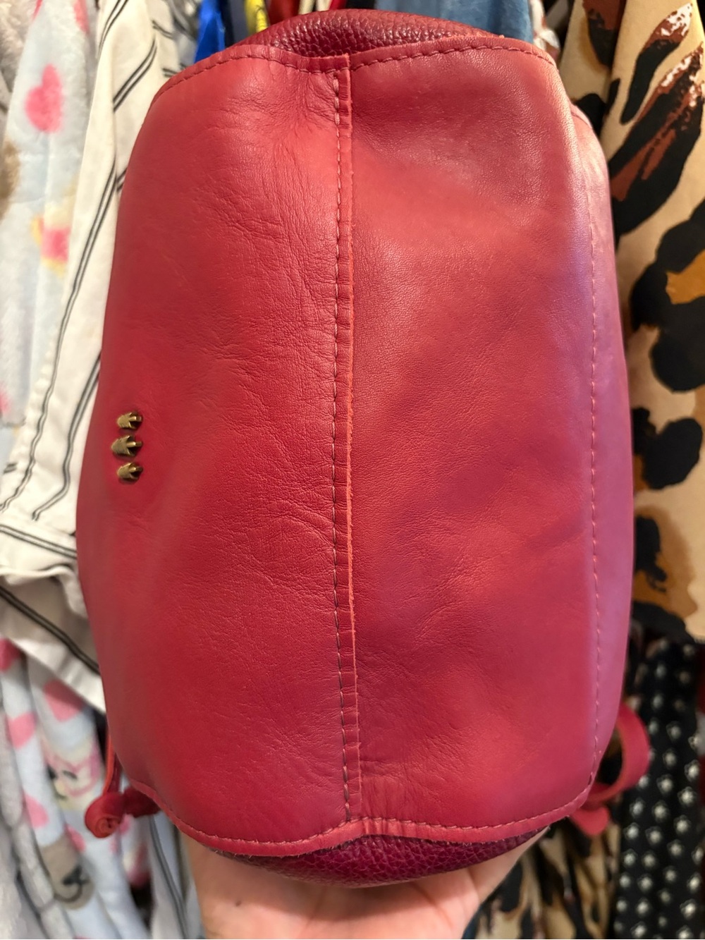 Portland Leather Goods | Nest Bucket Bag | Orchid - Picture 6 of 14
